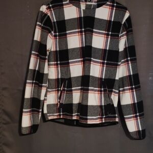 Aeropostale Black and White Plaid Jacket